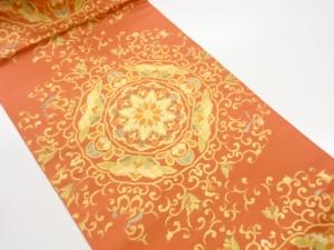 華紋模様織出し名古屋帯